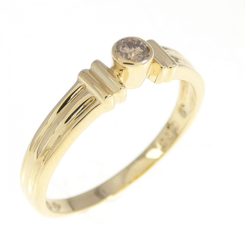 Nhẫn kim cương K18YG 0.09CT 670993