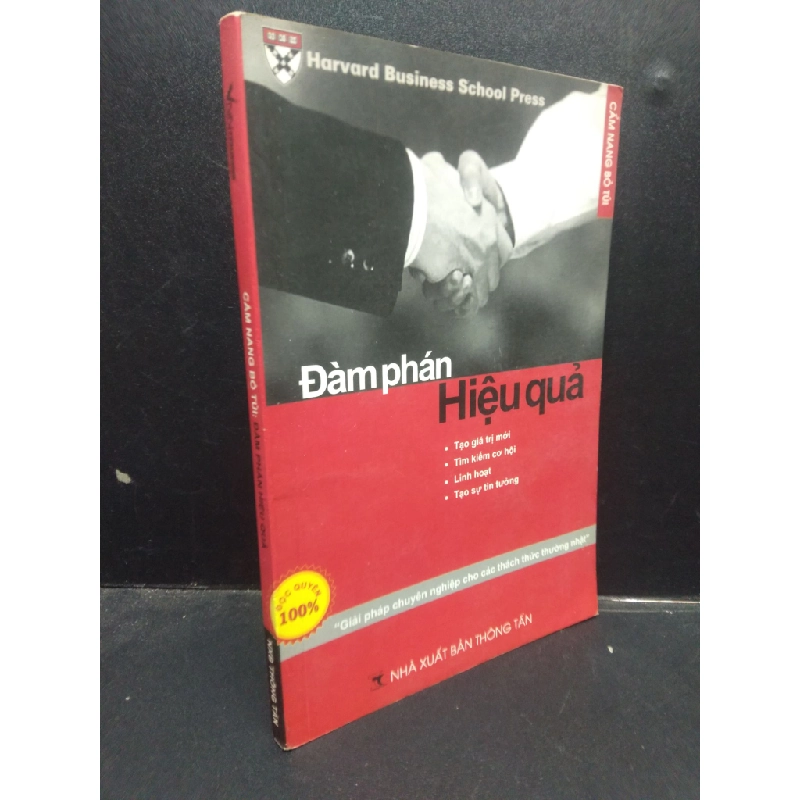 Cẩm nang bỏ túi: Đàm phán hiệu quả 2007 mới 80% bẩn nhẹ HCM1504 kỹ năng giao tiếp 340308