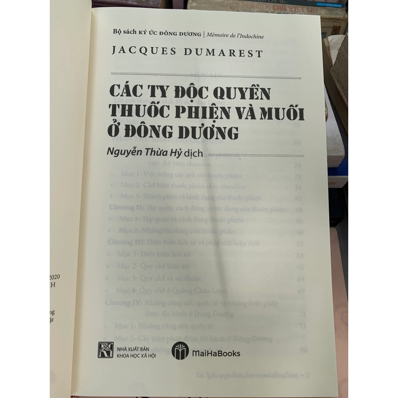 CÁC TY ĐỘC QUYỀN THUỐC PHIỆN VÀ MUỐI Ở ĐÔNG DƯƠNG - JACQUES DUMAREST 540881