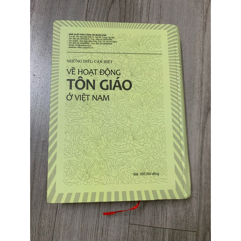 Những điều cần biết về hoạt động tôn giáo ở việt nam. Bìa cứng. 999 466050