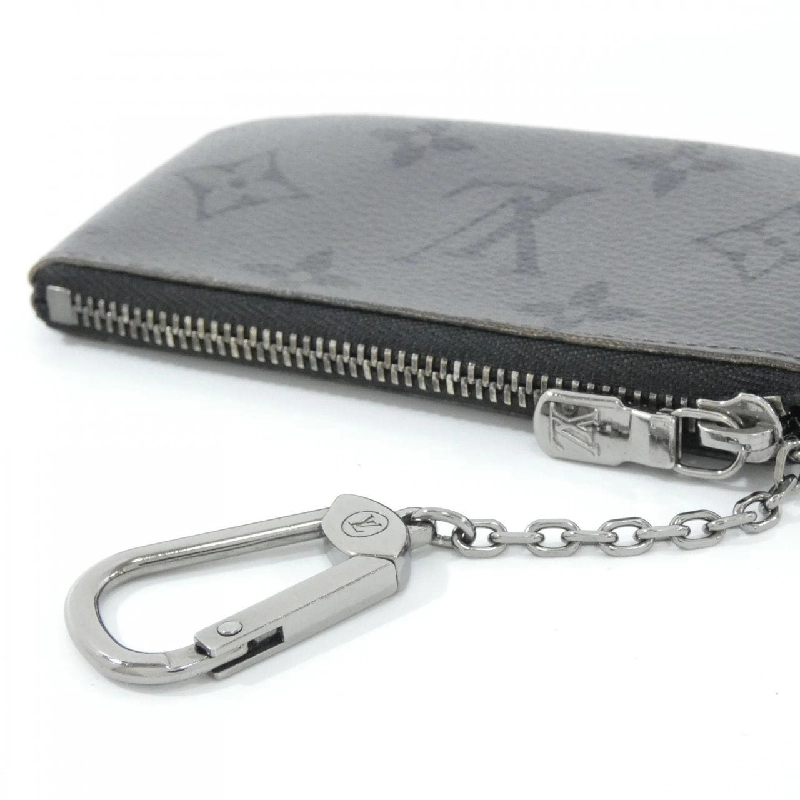 Louis Vuitton Monogram Eclipse Reverse Card Key Case Pouch Clé M80905 Coin & Key Case - Hàng hiệu Authentic 805941