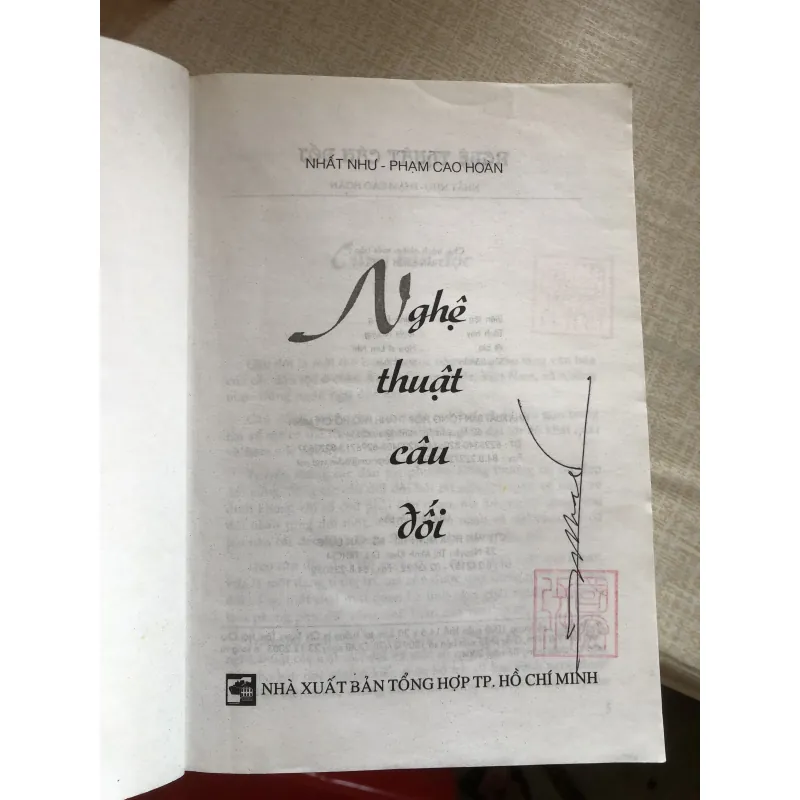 Nghệ thuật câu đối - Nhất Như- Phạm Cao Hoàn 968763