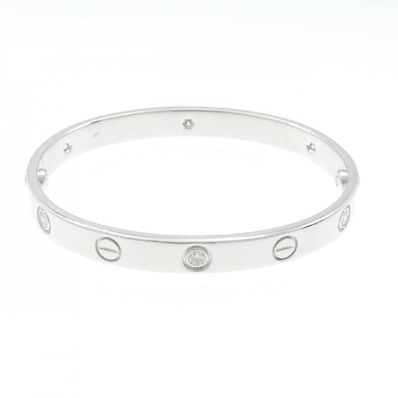 Vòng tay Cartier Love Bracelet Half Diamond 6P - Hàng hiệu Chính hãng 844808