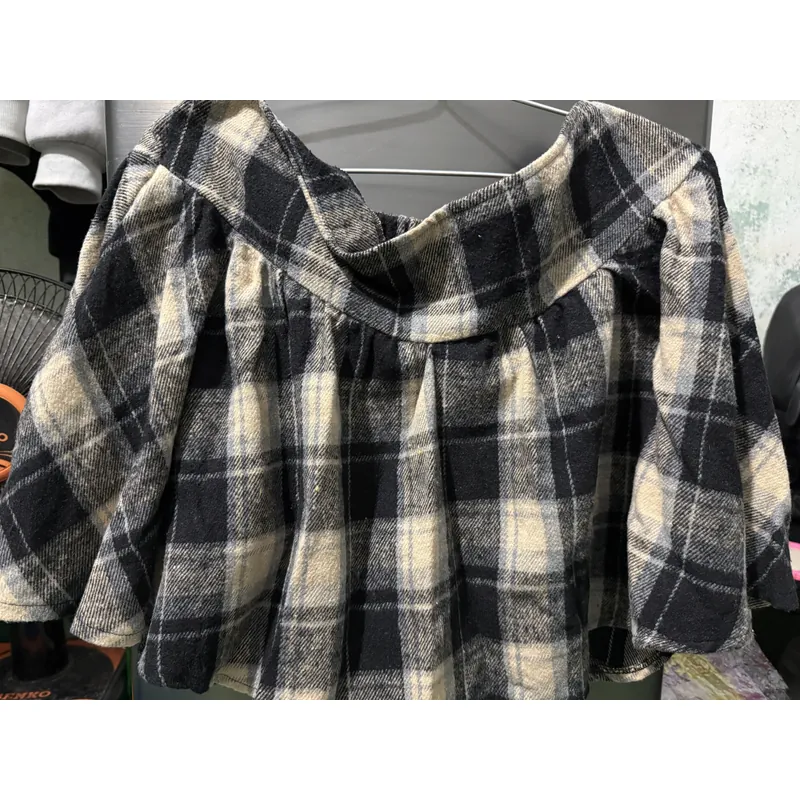 Váy caro đen 734435