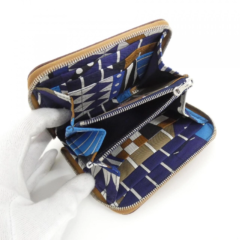 Ví Hermès ONE TWO THREE Silk In Compact 073572CK 621011