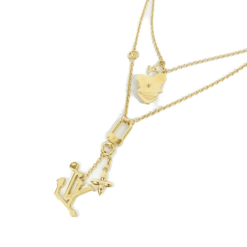 【Sản phẩm chưa sử dụng】Louis Vuitton Bộ 2 dây chuyền siêu phẳng M02499 624515