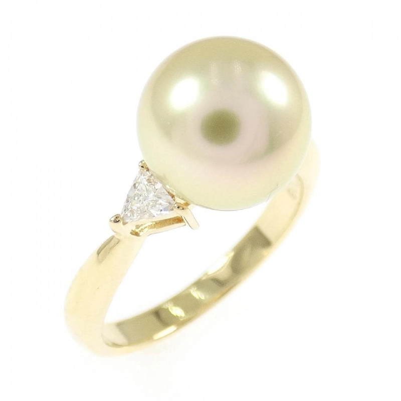 Nhẫn ngọc trai trắng K18YG 9.3mm - Hàng hiệu Authentic 850790