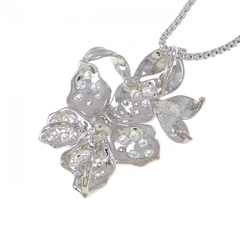 K18WG/K18YG Hoa Đá Kim Cương Dây Chuyền 1.00CT - Hàng hiệu Chính hãng 859781