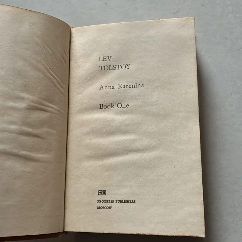 Anna Karenina (Book One) Lev Tolstoy 789359