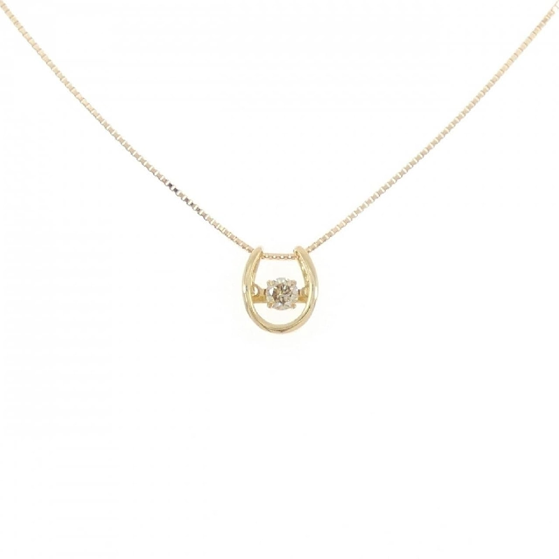 Dây chuyền kim cương K18YG 0.13CT - Hàng hiệu Authentic 860967