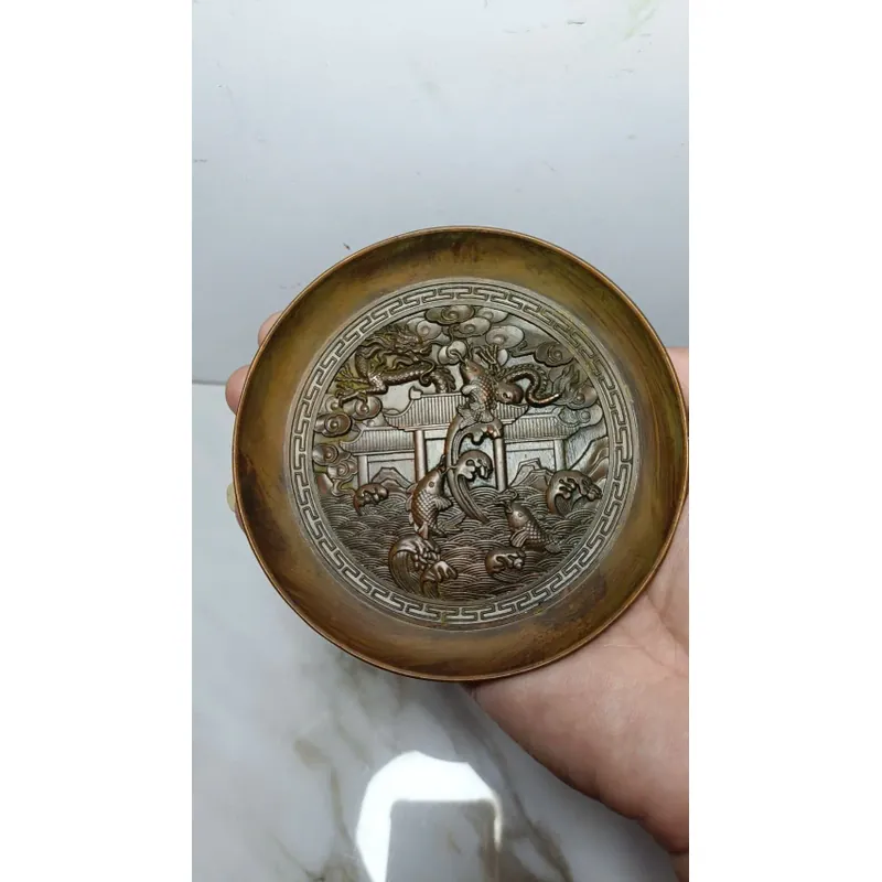 Dĩa xưa tích Cá chép hoá rồng - Thời Tuyên Đức thời vua Minh Tuyên Tông (1428) 694463