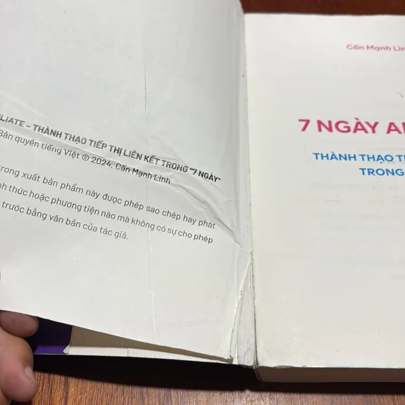 II Tiếp Thị Liên Kết: 7 Ngày Affiliate - Cấn Mạnh Linh - 2024 934751