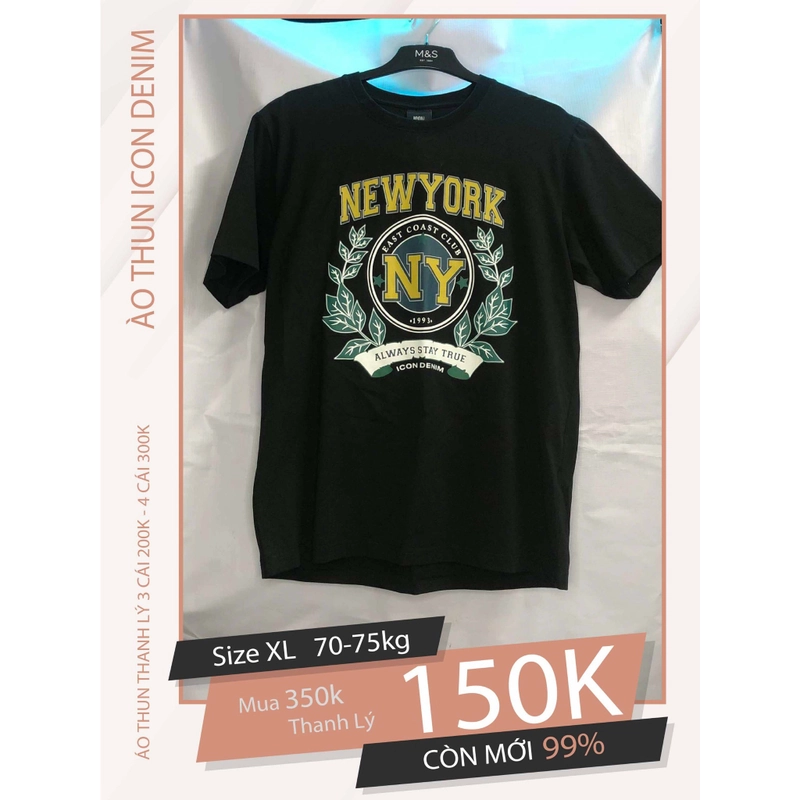 Dọn Tủ Thanh Lý Áo Thun Nam size XL 516439