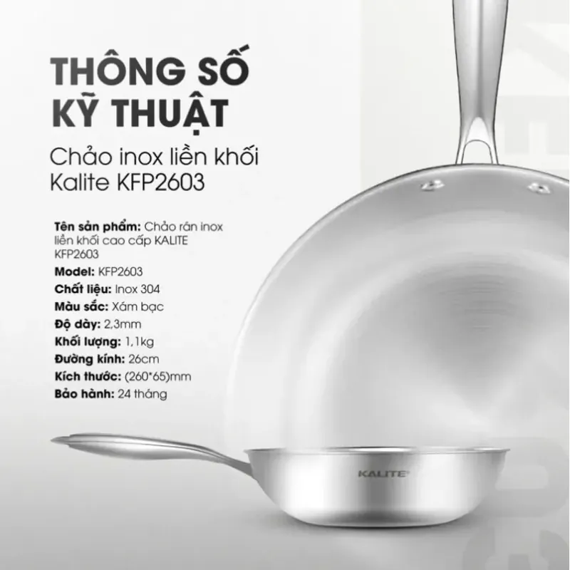Size 26cm – rộng rãi, tiện nấu mọi món 735079