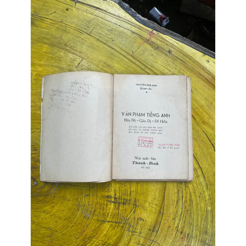 VĂN PHẠM TIẾNG ANH - NGUYỄN KIM SƠN Giáo Sư 731030