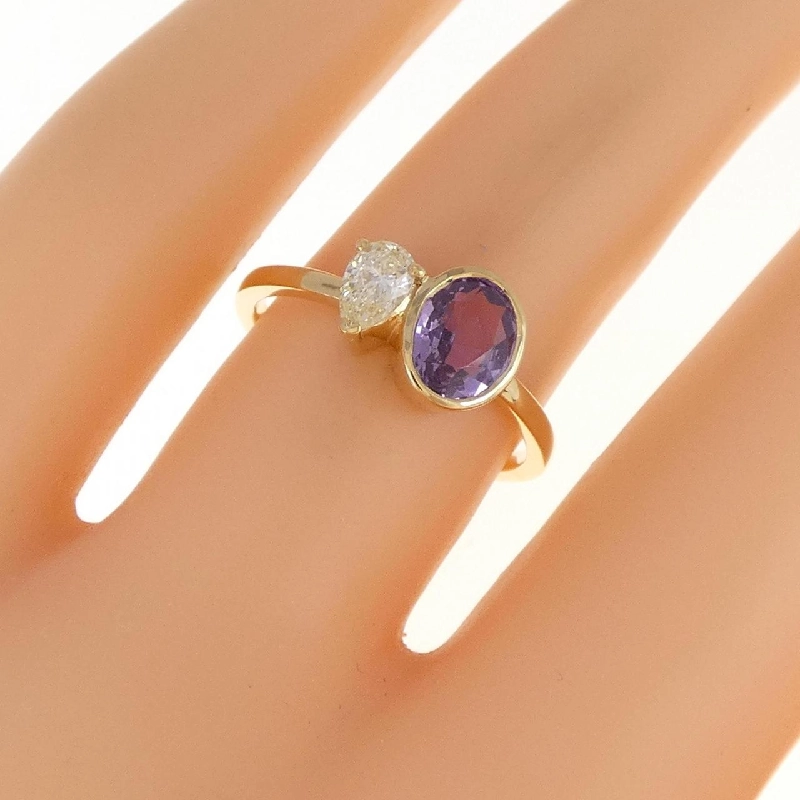 Nhẫn Sapphire K18YG 0.98CT - Hàng hiệu Chính hãng 856141