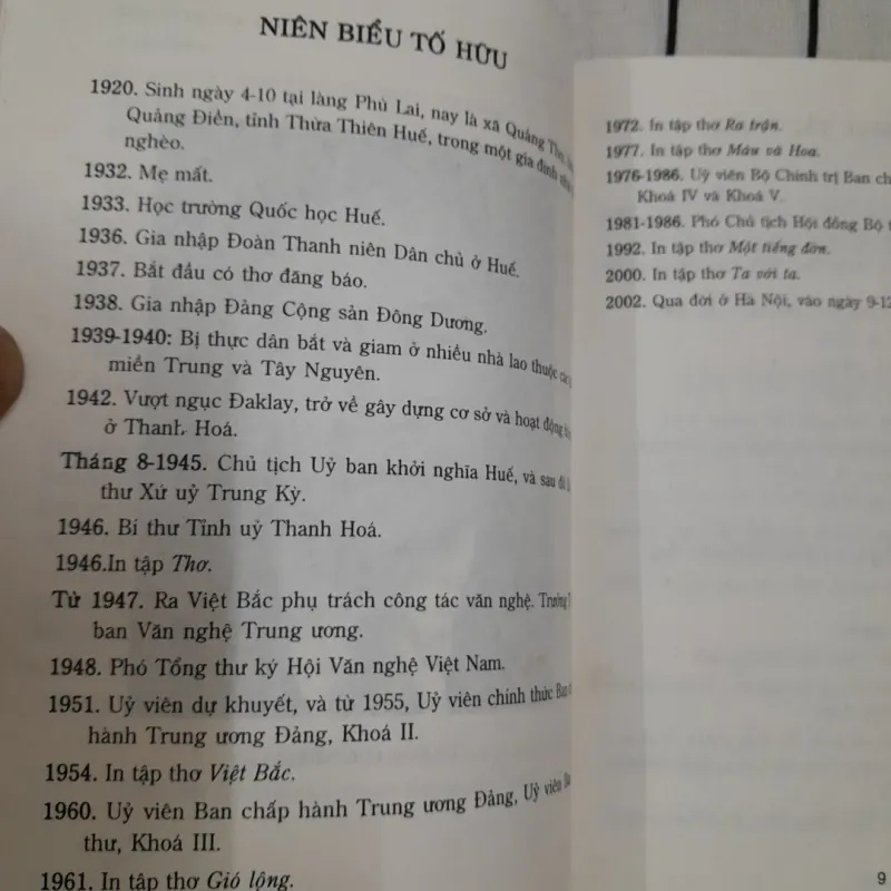 TỐ HỮU thơ và Cách Mạng. Giáo sư Phong Lê. Xb Trẻ 2003 607279