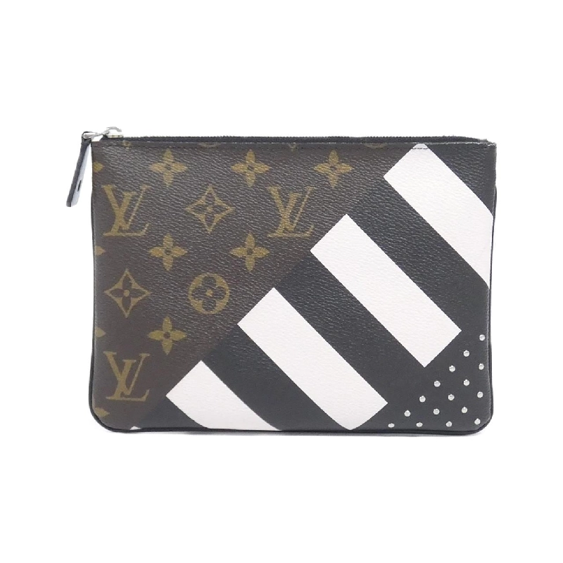 Túi xách Louis Vuitton Monogram (Jacket Illustre) Pochette Platt M62381 - Hàng hiệu Authentic 807030