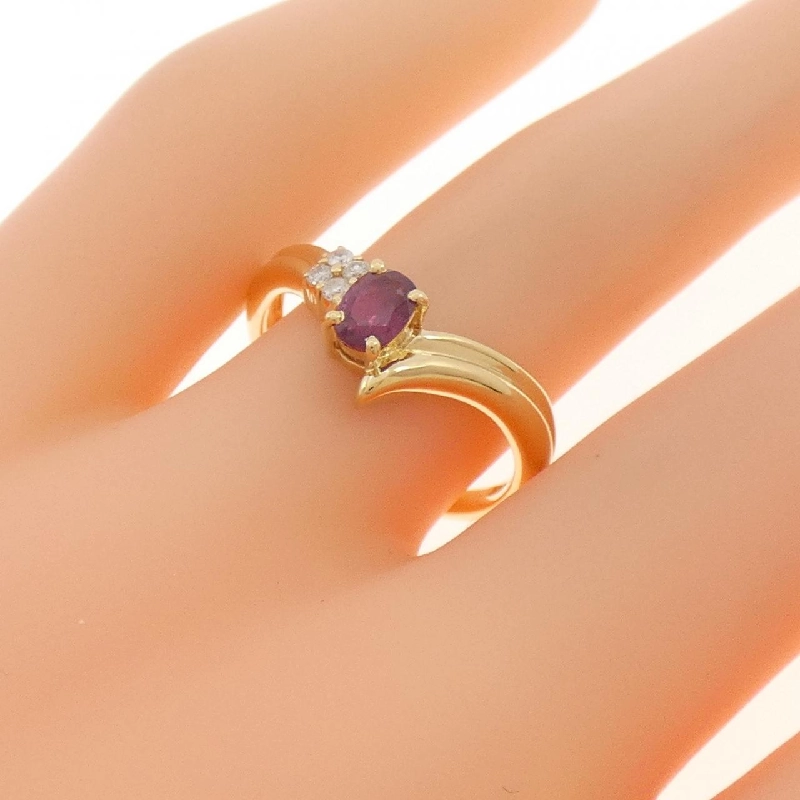 Nhẫn Ruby K18YG 0.40CT - Hàng hiệu Chính hãng 850474