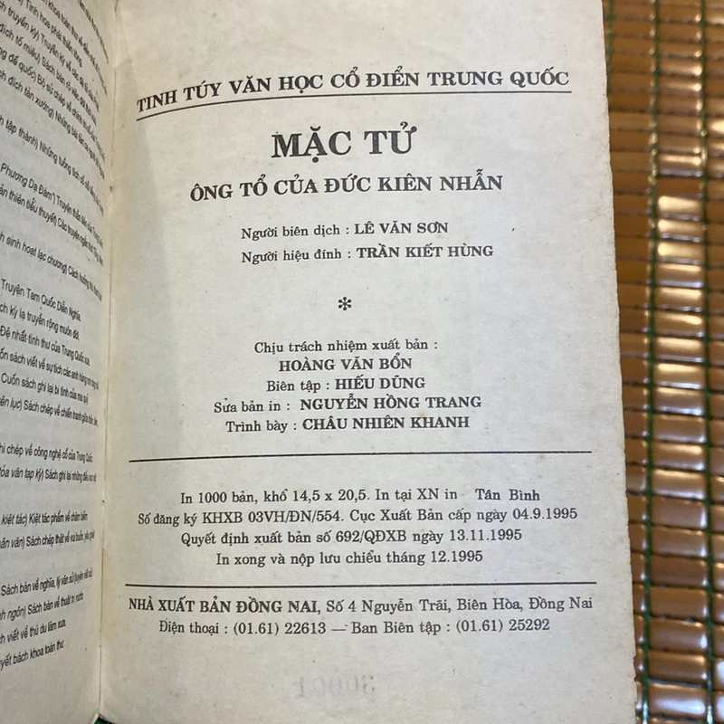 MẶC TỬ - ÔNG TỔ CỦA ĐỨC KIÊN NHẪN (XB 1995) 505570
