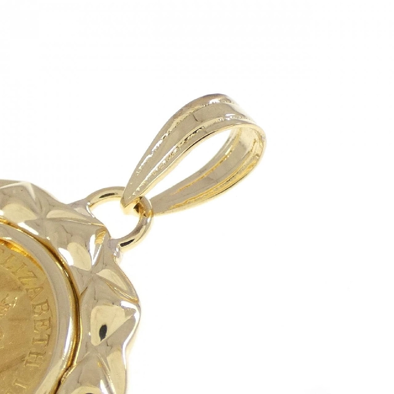 K18YG(枠) Đồng xu Mặt dây chuyền - Hàng hiệu Chính hãng 866691