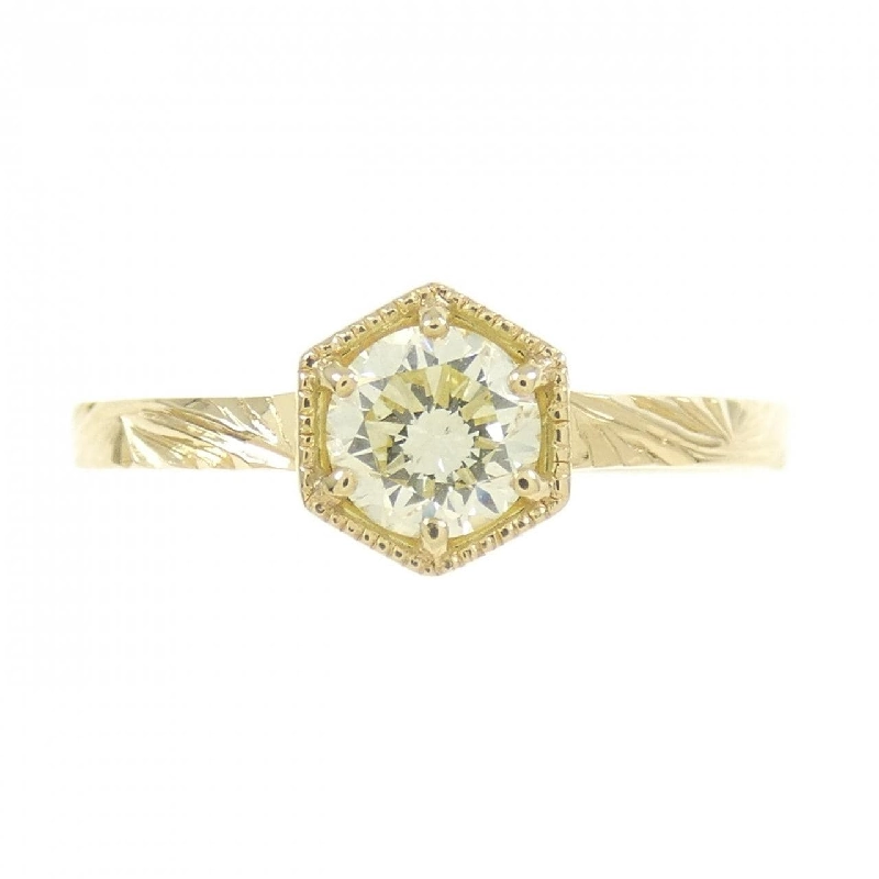 Nhẫn kim cương K18YG 0.373CT 673442