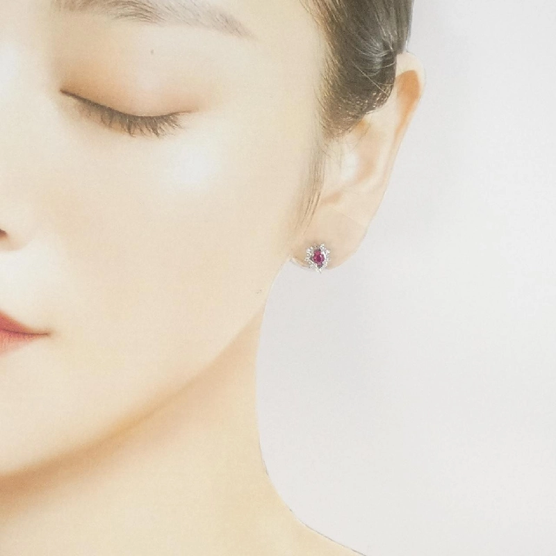 PT900 Bông tai Ruby 0.44CT - Hàng hiệu Chính hãng 870614