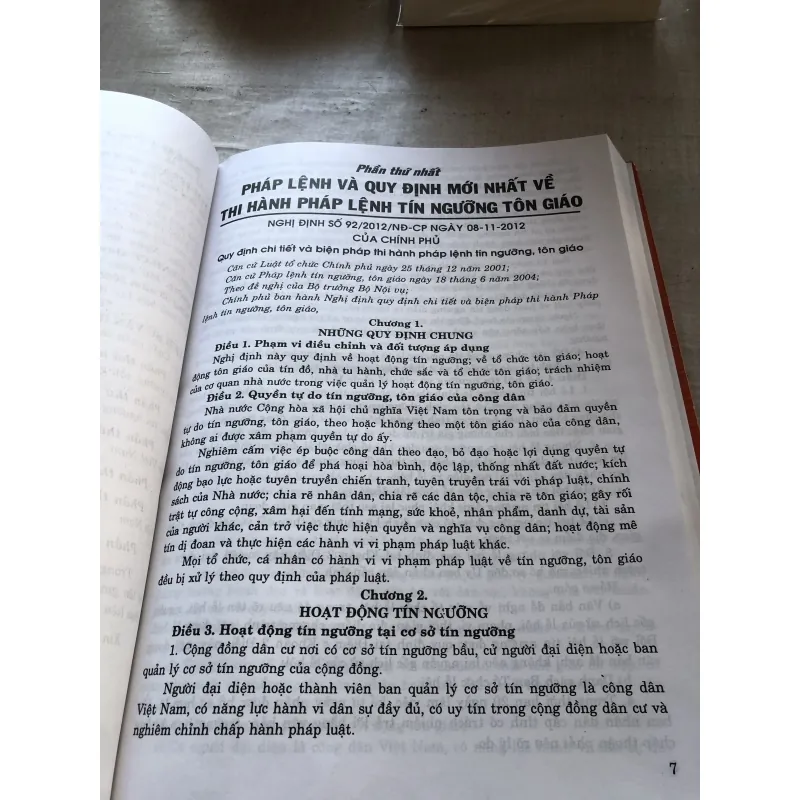 Pháp lệnh tín ngưỡng, tôn giáo lịch sử văn hoá trong cộng đồng các dân tộc Việt Nam 781901