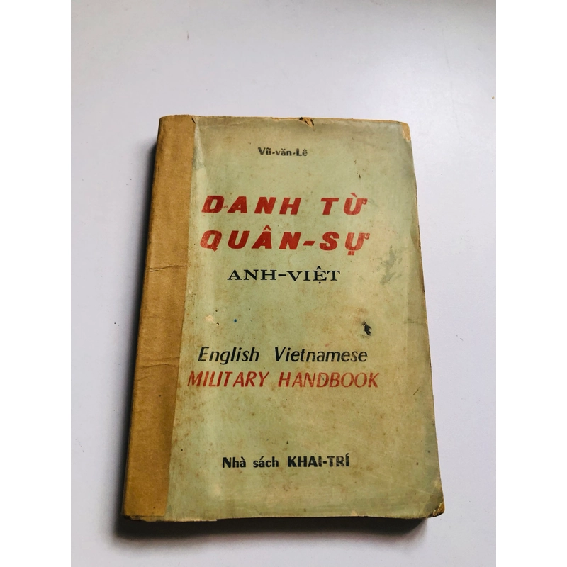 DANH TỪ QUÂN SỰ ANH – VIỆT (Vũ Văn Lê) 1967 552522
