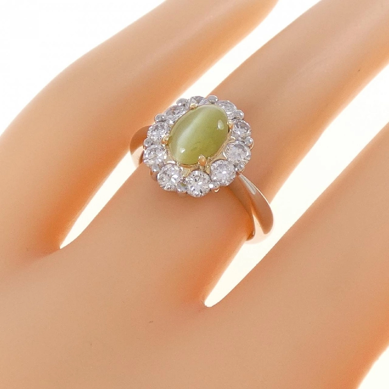 Nhẫn Chrysoberyl Cats PT900/K18YG 1.24CT 667769