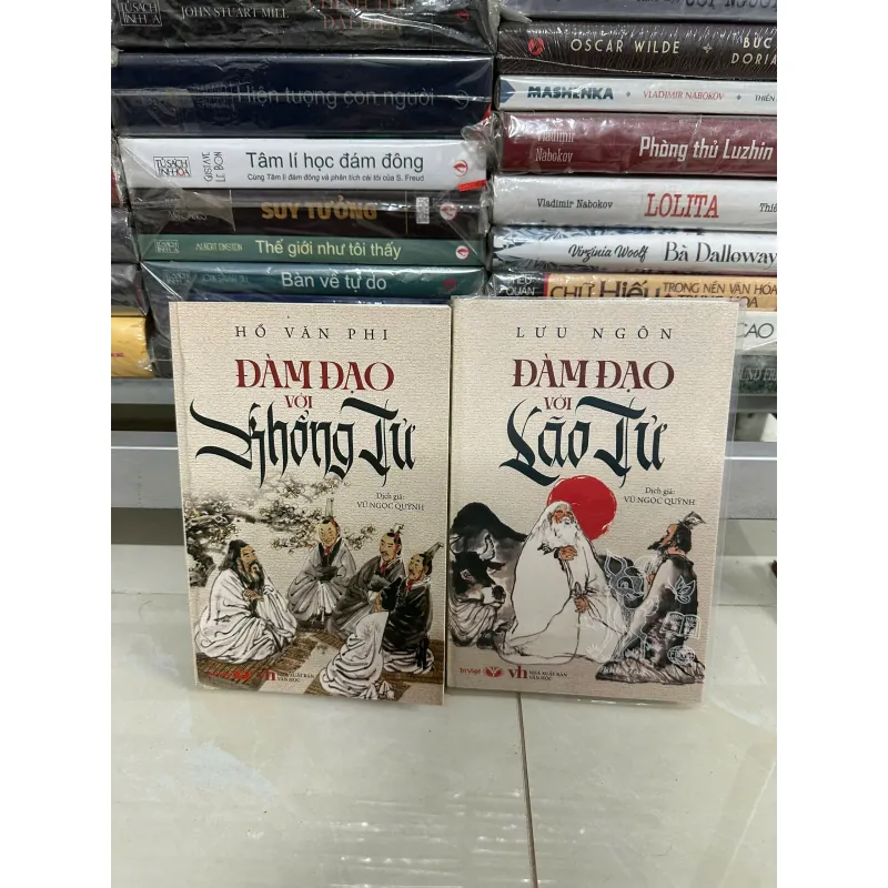 Combo 2 quyển Đàm đạo với Khổng Tử & Đàm đạo với Lão Tử - Hồ Văn Phi, Lưu Ngôn (Bìa mềm) 568303