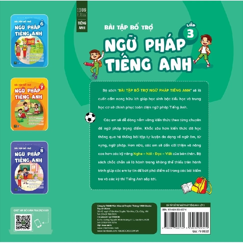 Bài Tập Bổ Trợ Ngữ Pháp Tiếng Anh - Lớp 3 - VISHV Books 281468