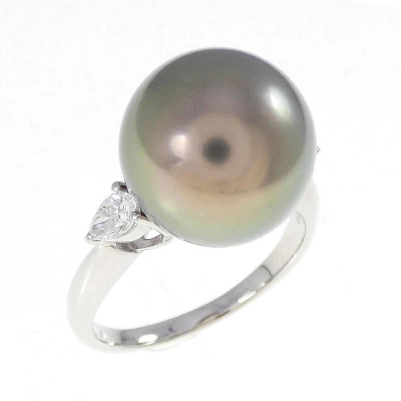 Nhẫn ngọc trai đen PT950 12.8mm - Hàng hiệu Authentic 848486