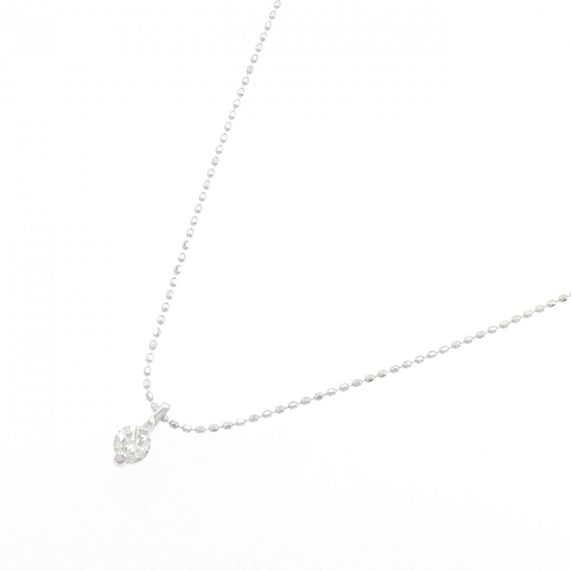 K18WG Solitaire Dây chuyền kim cương 0.18CT - Hàng hiệu Chính hãng 858278