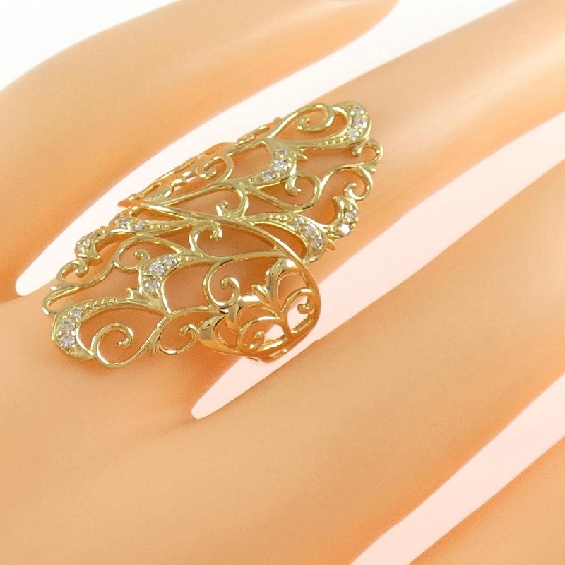 Nhẫn kim cương K18YG 0.14CT - Hàng hiệu Chính hãng 852383