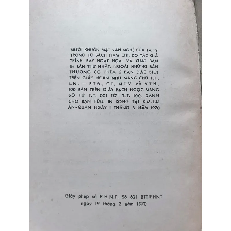 Mười khuôn mặt văn nghệ - Tạ Tỵ (bản đặc biệt có thủ bút) 589202
