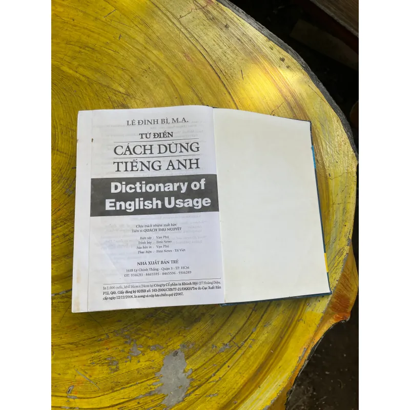 TỪ ĐIỂN CÁCH DÙNG TIẾNG ANH- LÊ ĐÌNH BÌ M.A 730960
