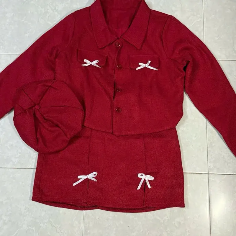 Set dạ đỏ 3 món  569661