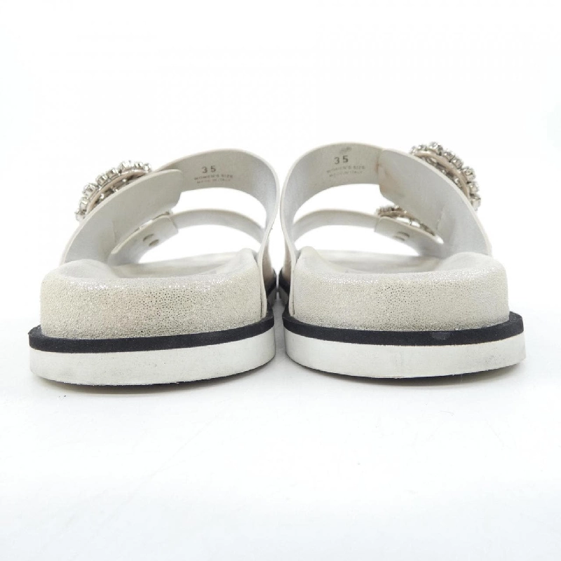 Giày sandal ROGER VIVIER Strass Buckle Slide Viv - Hàng hiệu Chính hãng 830137