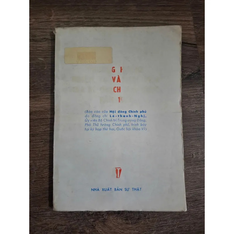 Báo cáo của Hội đồng Chính phủ do đồng chí Lê Thanh Nghị trình bày tại kỳ họp thứ hai 726113
