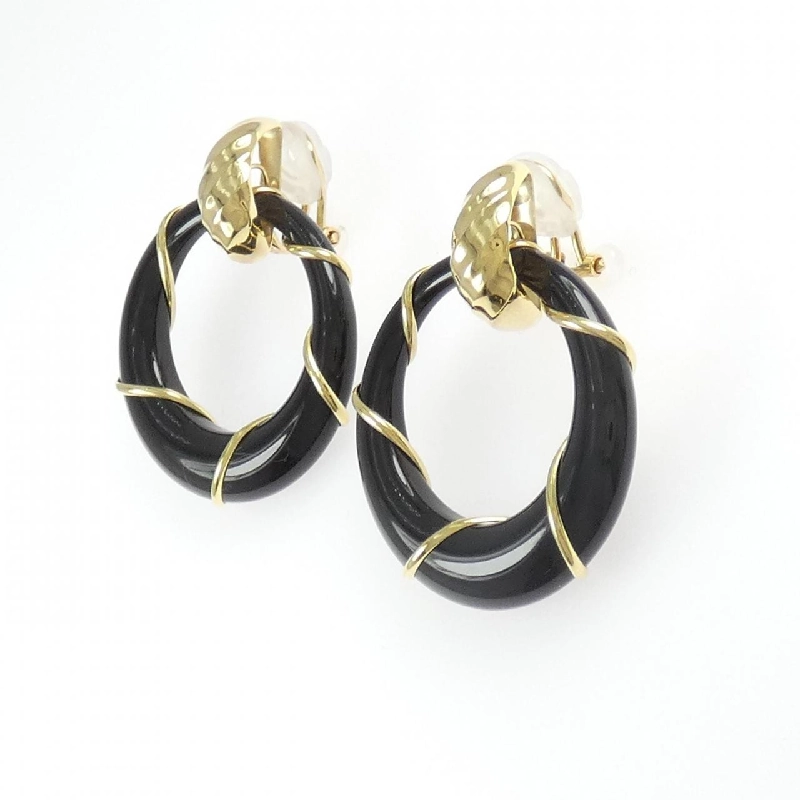 K18YG Onyx Bông tai - Hàng hiệu Chính hãng 878049