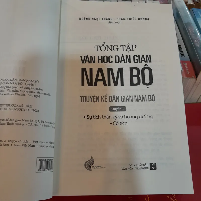 TỔNG TẬP VĂN HỌC DÂN GIAN NAM BỘ QUYỂN 1 - HUỲNH NGỌC TRẢNG, PHẠM THIẾU HƯƠNG 701817