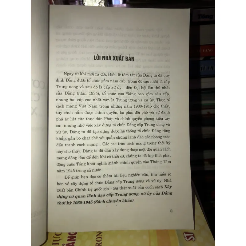 Xây dựng cơ quan lãnh đạo cấp Trung ương, xứ ủy của Đảng thời kỳ 1930-1945 758271