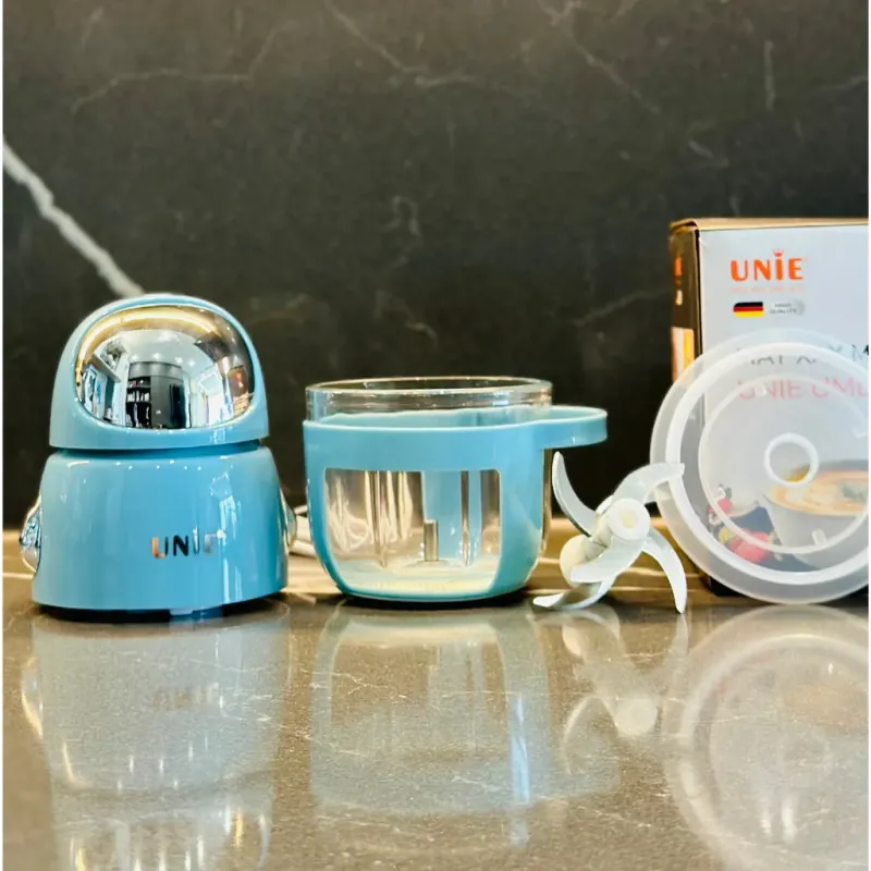 Máy xay mini UNIE UMB02 200W, cối thủy tinh kháng khuẩn + lưỡi dao inox 3 tầng 578118