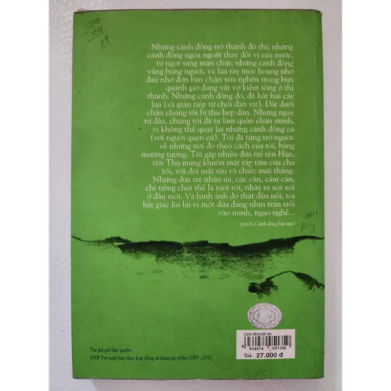 Cánh đồng bất tận - Nguyễn Ngọc Tư - cũ 602608