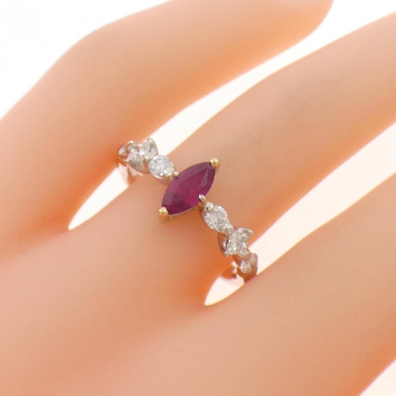 Nhẫn Ruby PT900/K18YG 0.58CT - Hàng hiệu Chính hãng 851303