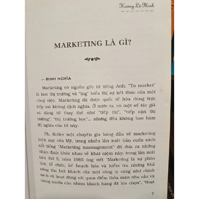Marketing trong quản trị kinh doanh - Hoàng Lê Minh 453770