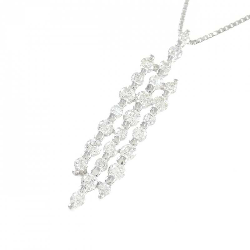 K18WG Dây chuyền kim cương 1.03CT - Hàng hiệu Chính hãng 858636