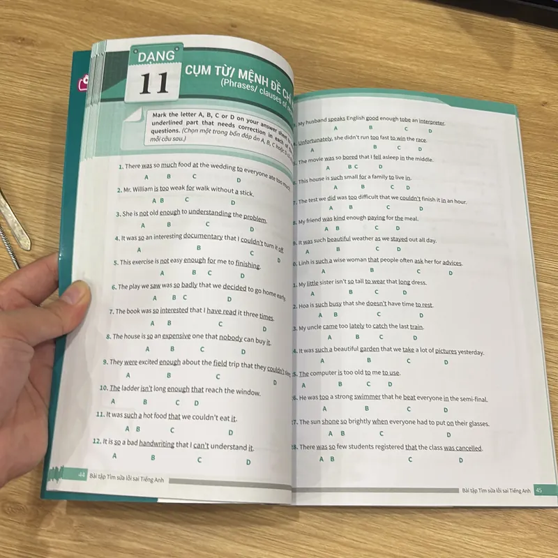 Bài tập tìm sửa lỗi sai tiếng anh  733890