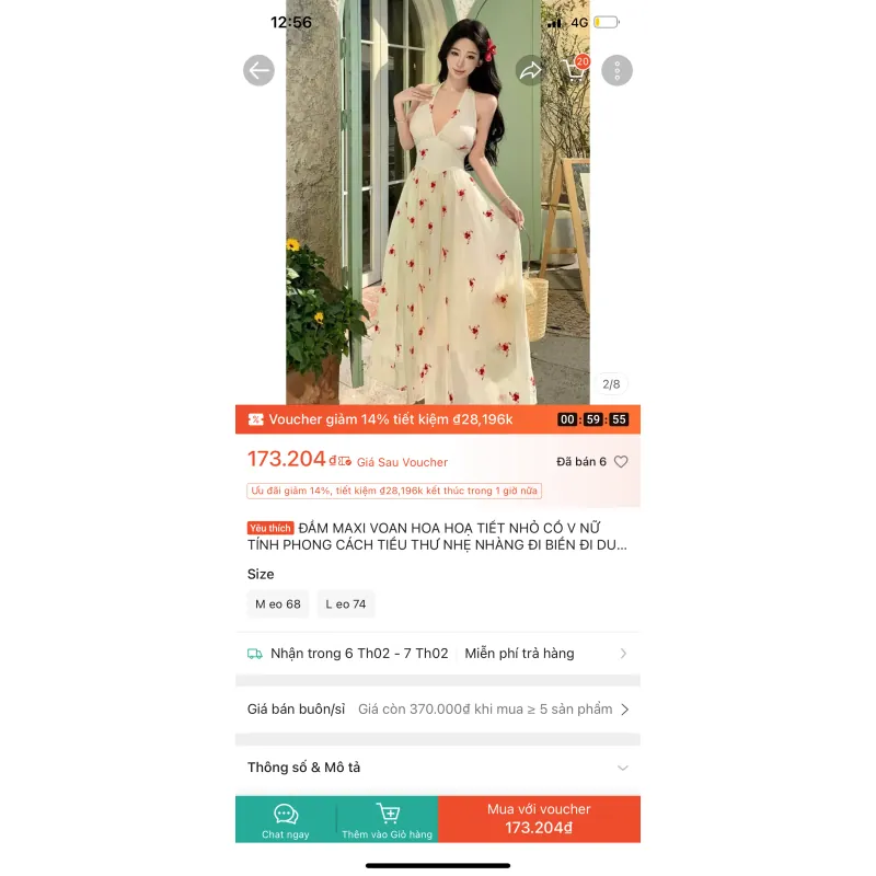 Đầm maxi phong cách tiểu thư 795847